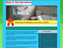 Tablet Screenshot of bathntilerecoaters.co.za